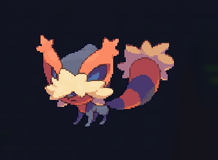 I got a demo for a game called Lunentale, and here some of the cool creature called Animon I got!, theres a Blue redpanda called Vortail and a er.. lil fox/raccoon called Deniuli! looks like another fun creature collector for me to play!😊