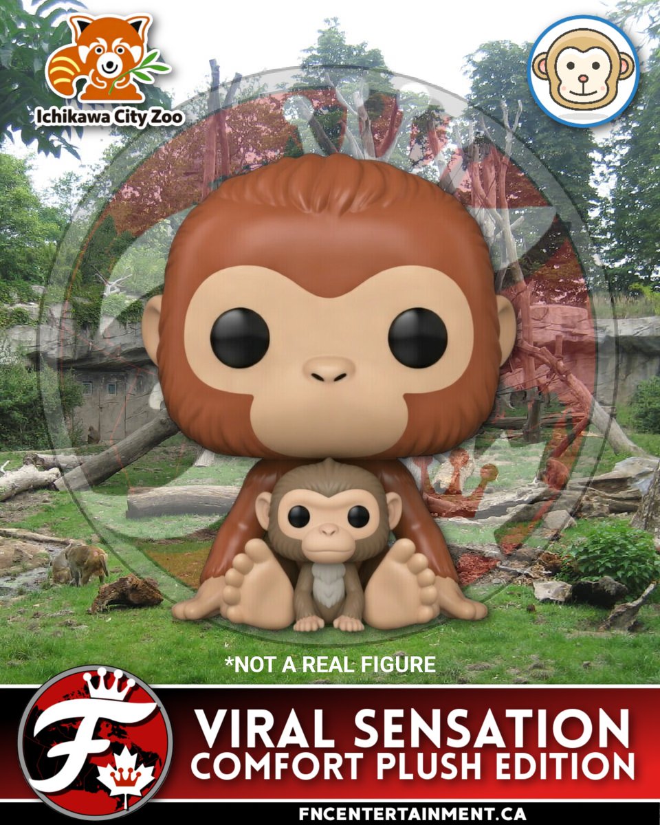 fncfandoms's tweet photo. FYP check: have you met Punch yet? 🐒

Big one = comfort plush.
Little one = Punch.

Tribute concept time.
Not a real figure.

If this WERE real… would a Punch figure get shelf space in your collection?

#punch #IchikawaZoo #ViralAnimals #FunkoCommunity #FunkoConcepts https://t.co/YG3v8pjMlq