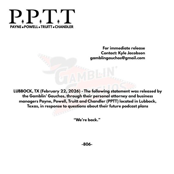 Gamblin' Gauchos 🎙️ tweet media
