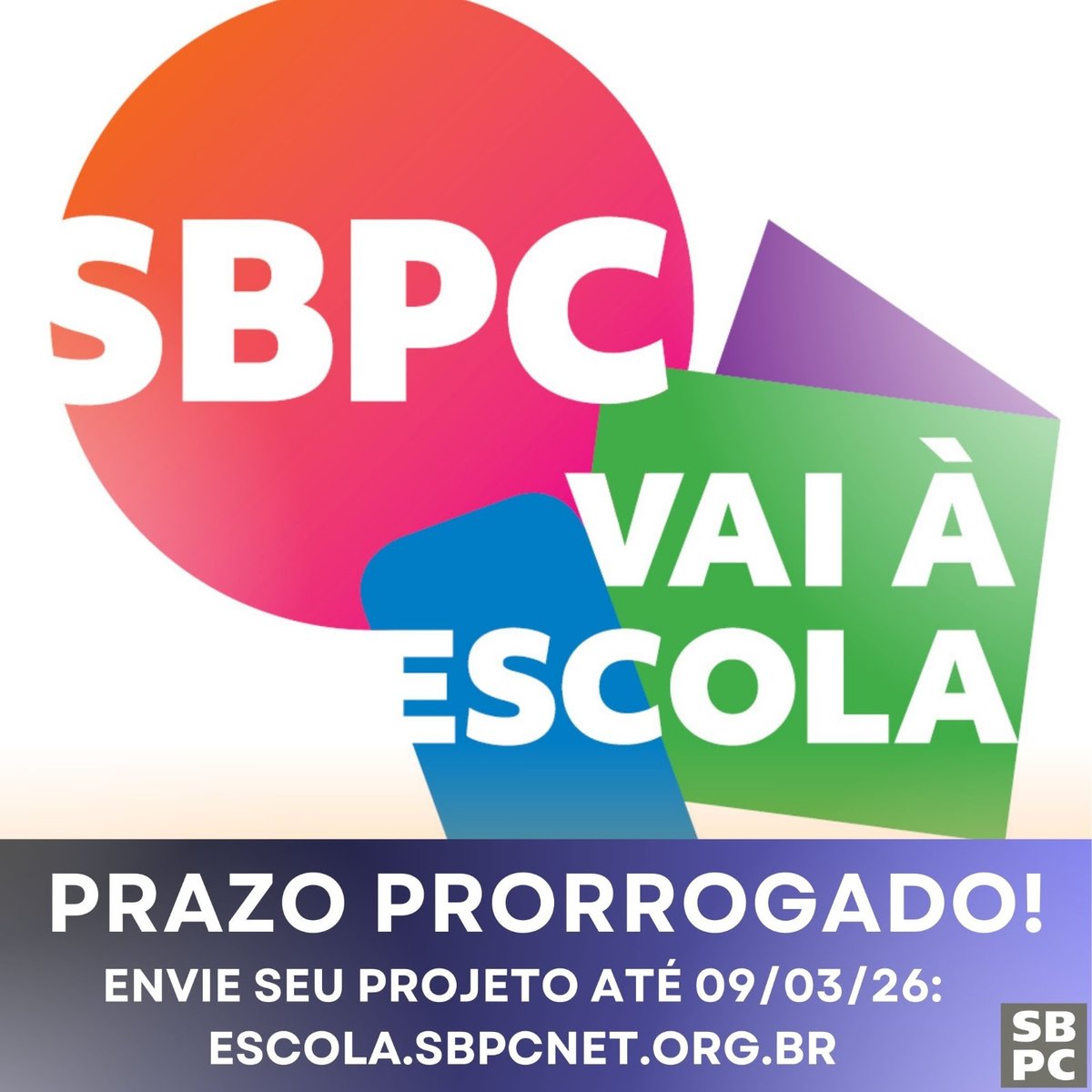 norosalete's tweet photo. Prorrogado até 09.03.26 
O programa tem como objetivo principal promover atividades de divulgação  científica, estimular o interesse pelo conhecimento e fomentar a  criatividade de crianças, adolescentes e jovens. Confira edital e demais  informações em https://t.co/ajpSm3aXhb https://t.co/tYwAbGWn8j