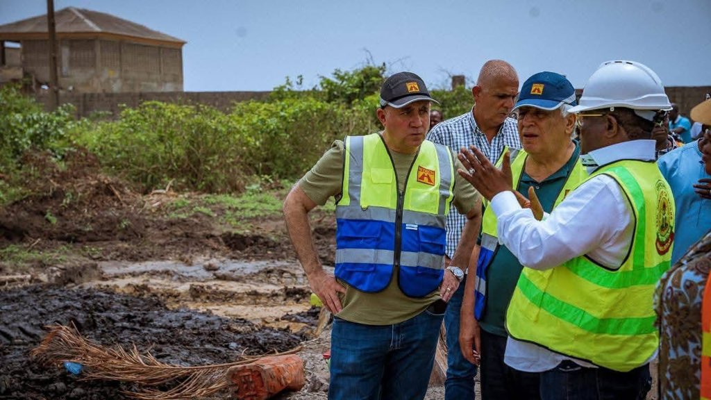 Hon. Minister of Works, Engr. Dave Umahi (<a href="/DaveUmahi/">Engr. David N. Umahi - fnse, fnate</a>) speaks during yesterday’s inspection of Section I, Chainage 34 of the Lagos–Calabar Coastal Highway, one of the most technically challenging sections of the project.