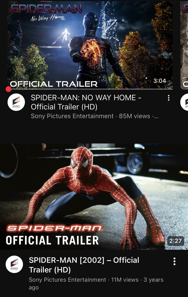 Who remembers when Sony used to drop Spider-Man trailers?