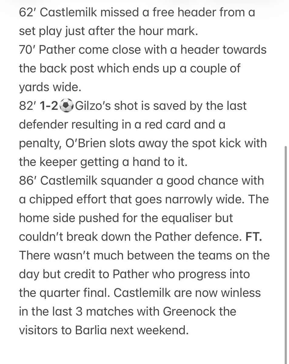 CCFC Saturday tweet media