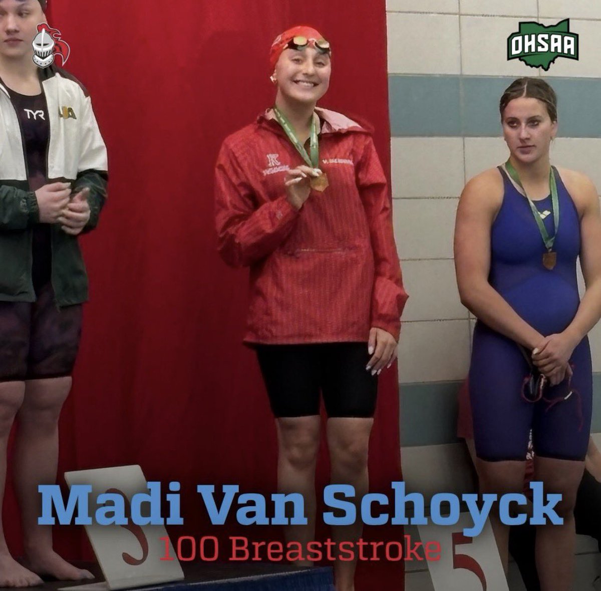 Congrats to Kings AquaKnights for their incredible performance at the OHSAA District Championships. 8 Swimmers qualified for the State Championships w/ 3 Alternates. Maya Scheikert set a State Record in the 100Back &amp; a District Record in the 100Fly. Good luck to all in Canton