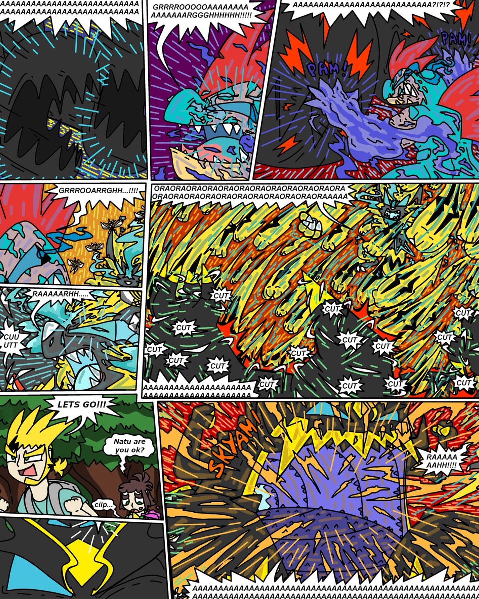 Paulbagnot's tweet photo. THIRD PART OF THE SECOND OVA, #Thegreatdevourer(3/4) good read ^^
#Pokemon #PokemonLegendsZA #pokemonfanart #Pokemon30thAnniversary #pokemonau #pokemonfanfic #lunala #zeraora #kartana #Guzzlord #Ultrabeasts #pokemonusum #pokemonart #kartana #shiftry #sceptile #torterra https://t.co/80jhgr9dDz