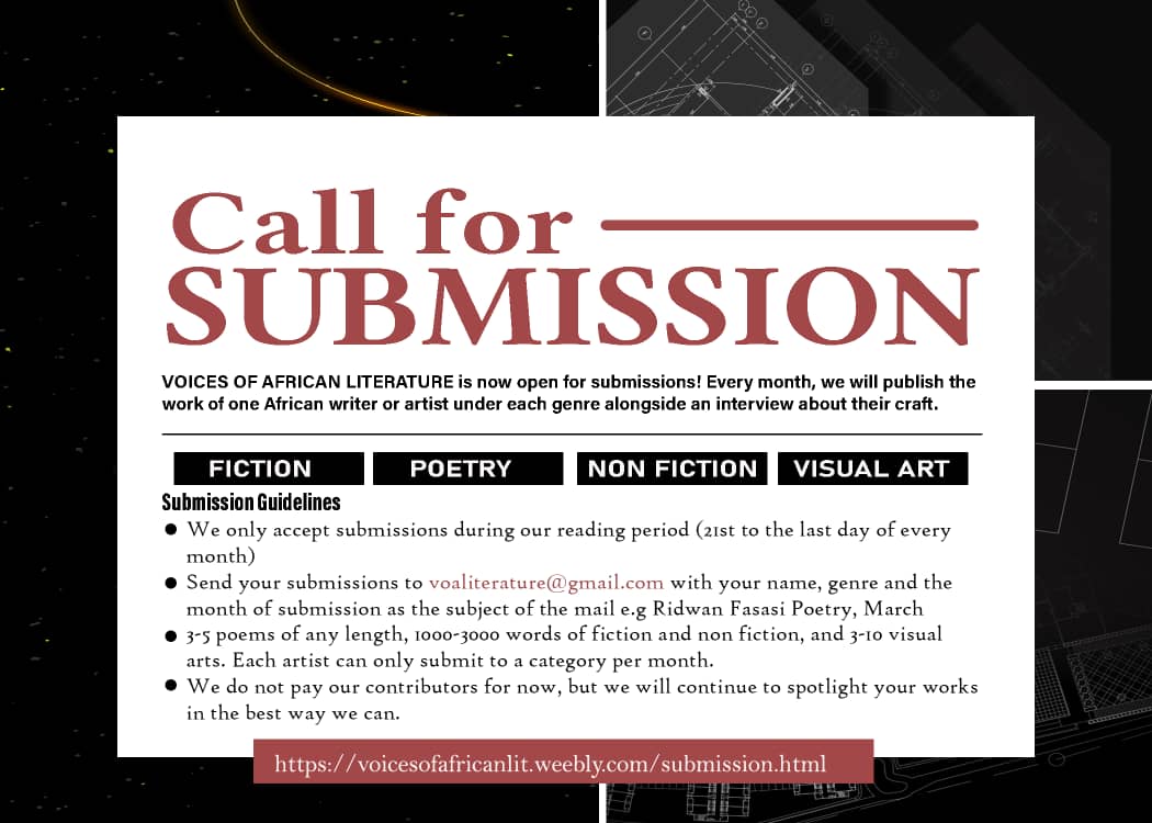 Voices of African Lit —VOALIT (OPEN FOR SUBS) tweet media