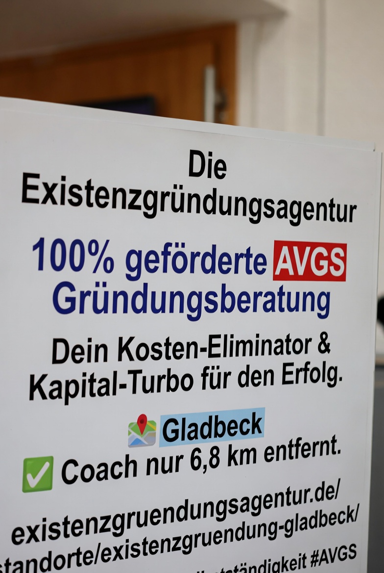 markustonn's tweet image. Die Existenzgründungsagentur bietet 100% geförderte AVGS Gründungsberatung in Gladbeck! Dein Kosten-Eliminator &amp;amp; Kapital-Turbo für den Erfolg. Coach nur 6,8 km entfernt. #Gladbeck #Selbstständigkeit #AVGS existenzgruendungsagentur.de/standorte/exis…