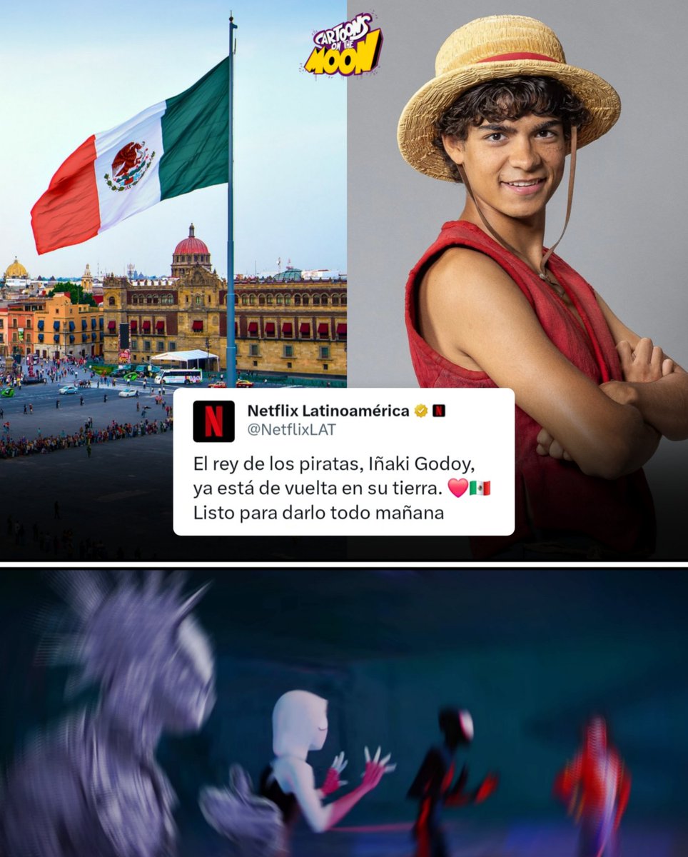 CartoonsOTMoon's tweet image. Netflix acaba de anunciar que Iñaki Godoy (One Piece) está por llegar a México...