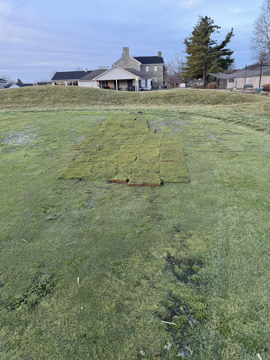 Andygolf04's tweet photo. Little bit of winter sod work https://t.co/quP47oJ03Z