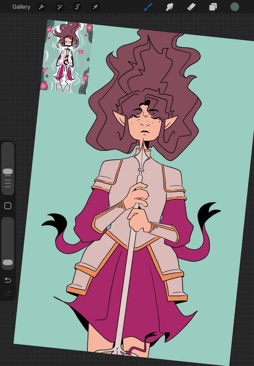 Little Bf Graecie WIP
The coloring is not working with me atm but I love the lineart:D