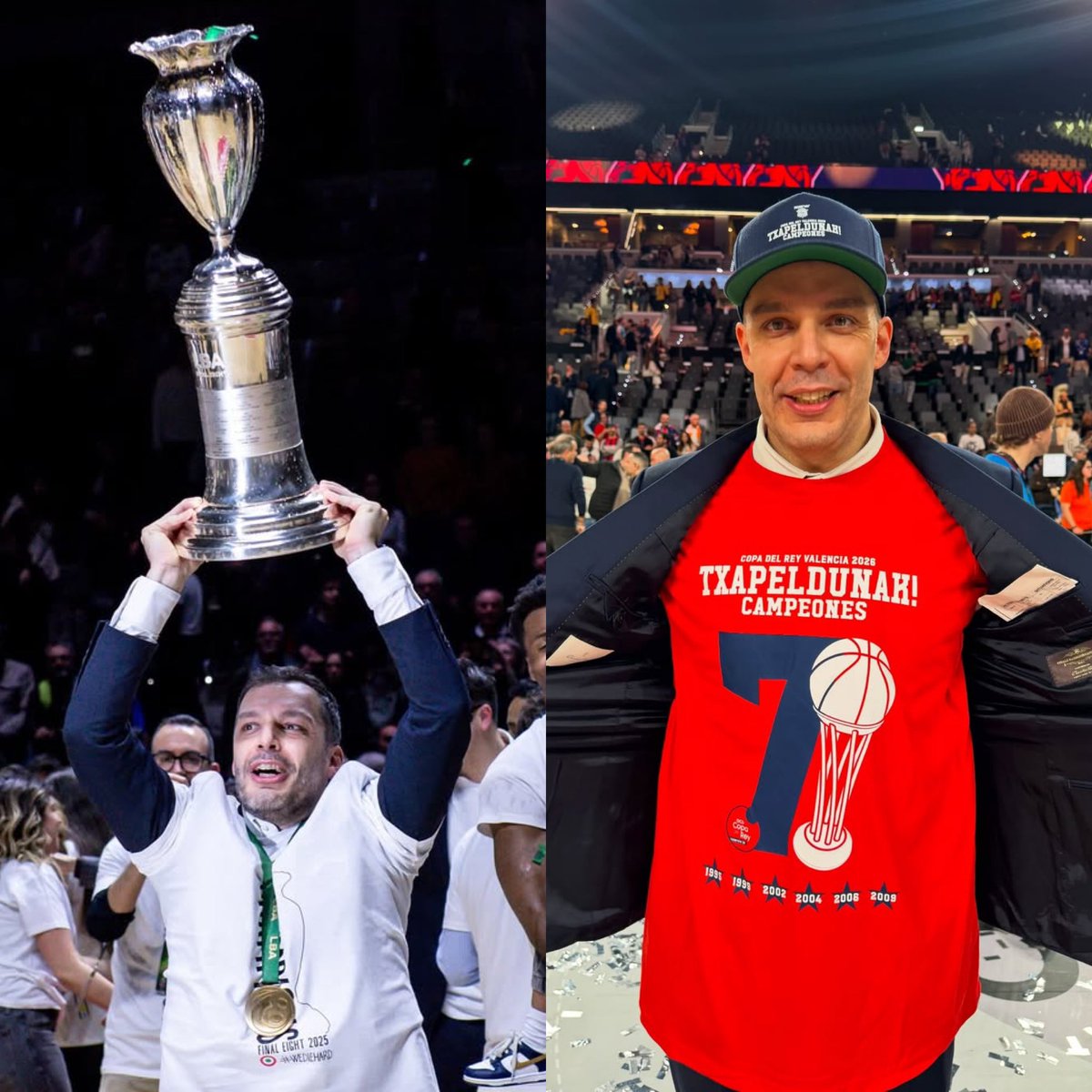 Febbraio 2025: Trento batte clamorosamente a sorpresa Milano in finale e vince la Coppa Italia.

Febbraio 2026: Baskonia batte il Barcellona in semifinale e poi il Real Madrid in finale, e vince a sorpresa la Coppa del Re.

Questi due incredibili trionfi hanno un nome in comune: