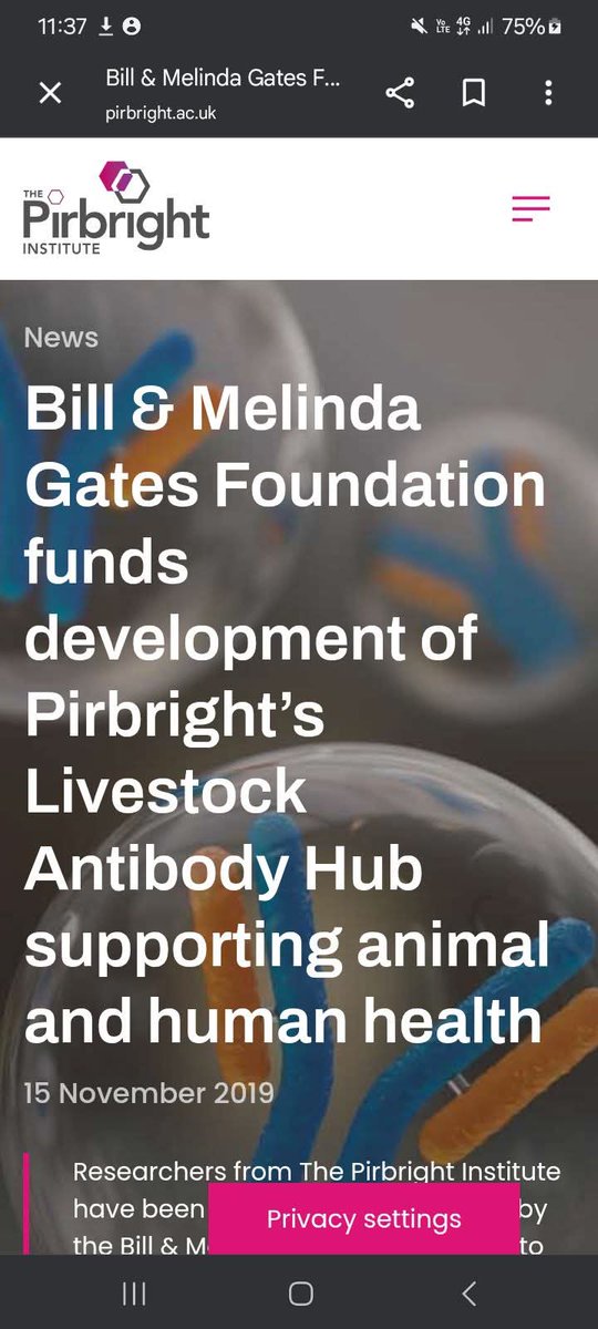 🇿🇦 THE PIRBRIGHT INSTITUTE. BILL GATES FINGERPRINTS ALL OVER JOHN STEENHUISEN CATTLE VACCINES FOR FOOT AND MOUTH DISEASE‼️