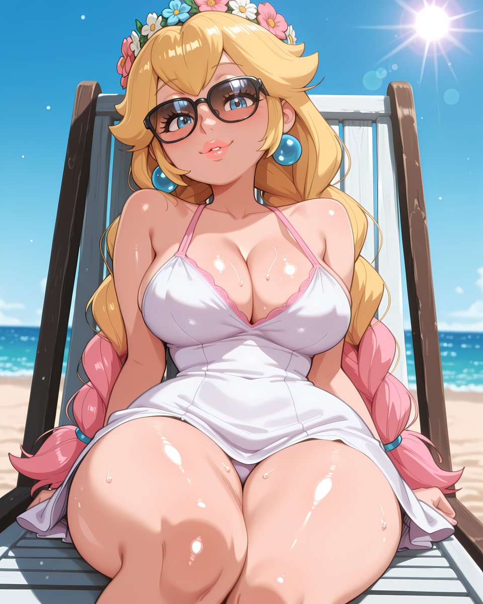 want to catch some rays with me ? 🩷🌞#PrincessPeach #Princess #Peach #AIart #Aiart️ #aiartist #AIArtCommuity