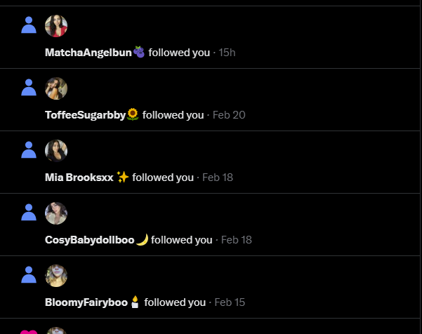 KennethWarding2's tweet photo. why the hell are so many of these accounts following me https://t.co/jr3qSZhDB3