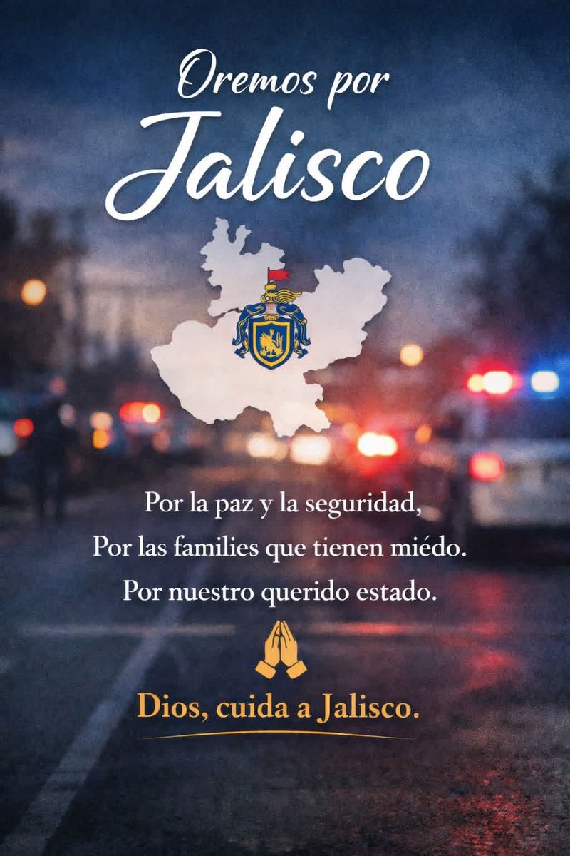 Rezamos por nuestros hermanos mexicanos. Paz en Jalisco