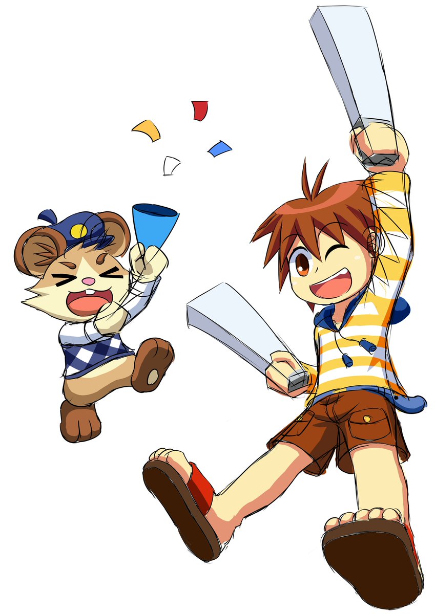 悠とヘンリーの特殊勝利イラスト（B案）も完成しました！✨
最近はずっとイラスト制作に時間を割いていましたが、
今週は一旦ドット絵に戻って、新パートナーキャラの制作を進めていきます。
#イラスト #ゲーム制作