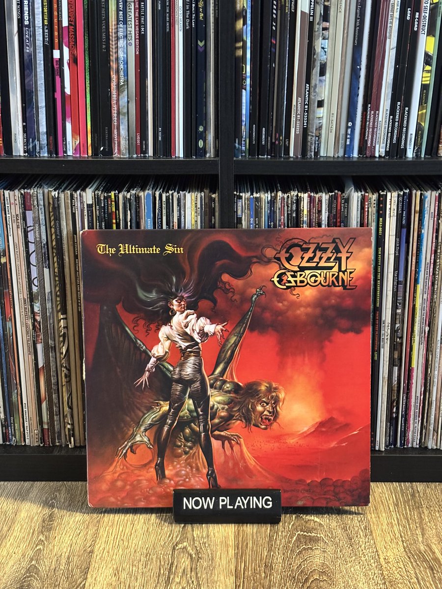 RLepurage's tweet image. Ozzy Osbourne “The Ultimate Sin” released 40 years ago today.

#Ozzy #heavymetal #nowspinning #vinyl #vinylrecords #vinylcollection #vinylcommunity