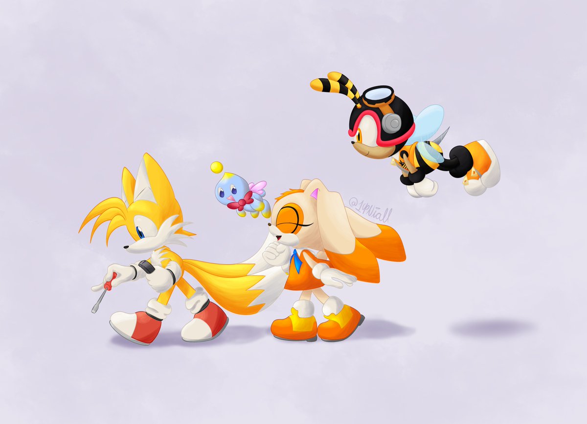 Flying Trio
#SonicTheHedgehog #milestailsprower #creamtherabbit #charmybee #fanart
