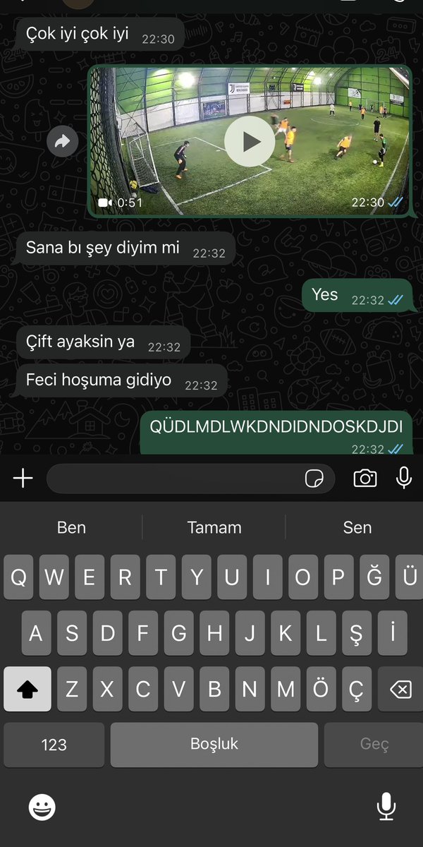 Sana gelen normal mesajlardan biri