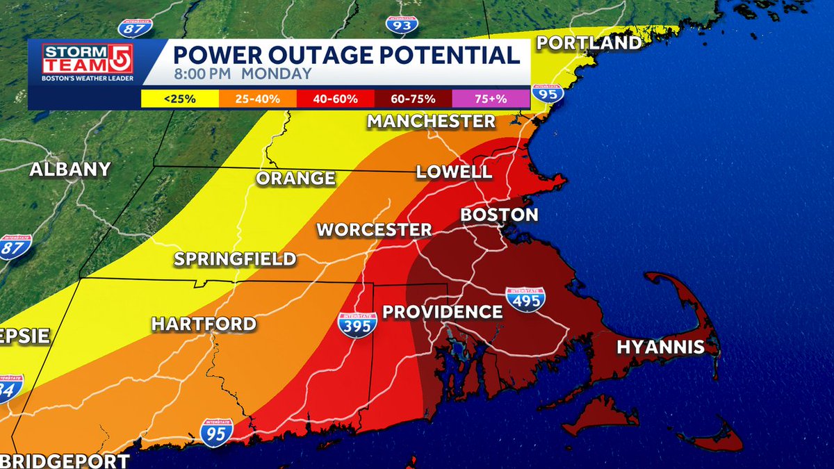 It's a heavy wet snow, combined with strong winds will produce numerous power outages. Charge the batteries. Know where your flashlight is and never use candles. Fire departments can't get to a house that catches fire. Be safe.