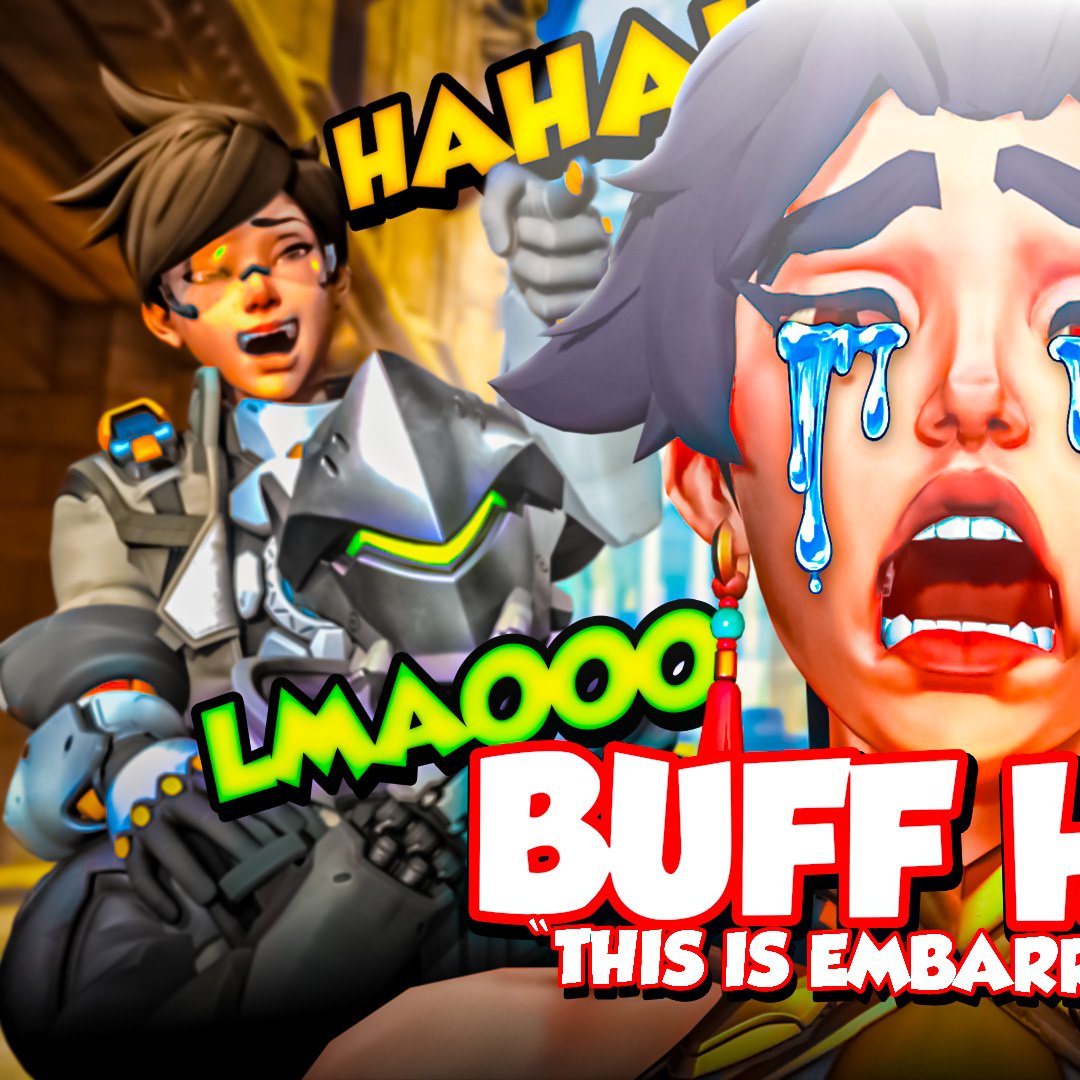 "BUFF HER"

#Thumbnail #Design  #Overwatch2 #Youtube #Anran #Tracer #Genji #Mercy #Blender