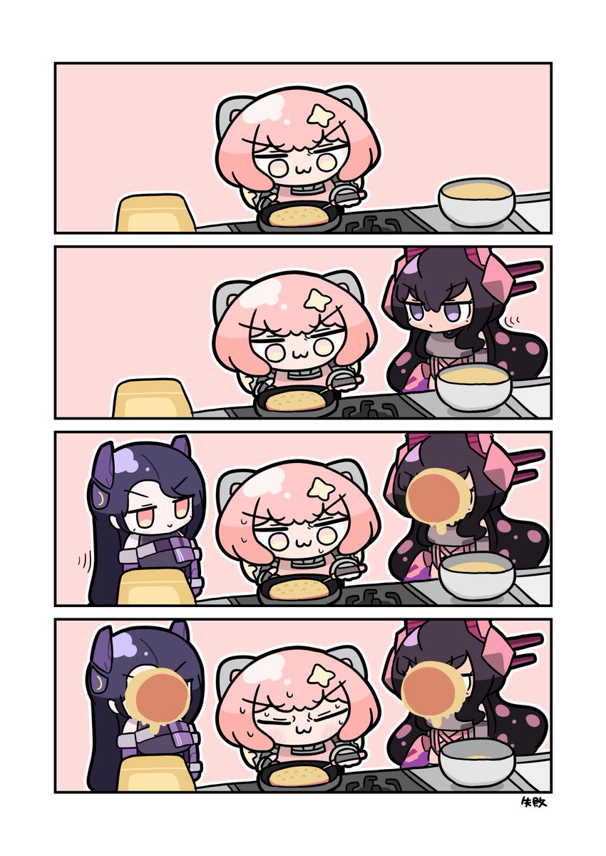 もちもちの4コマを描きます #3連休はフォロワーさんが増えるらしい