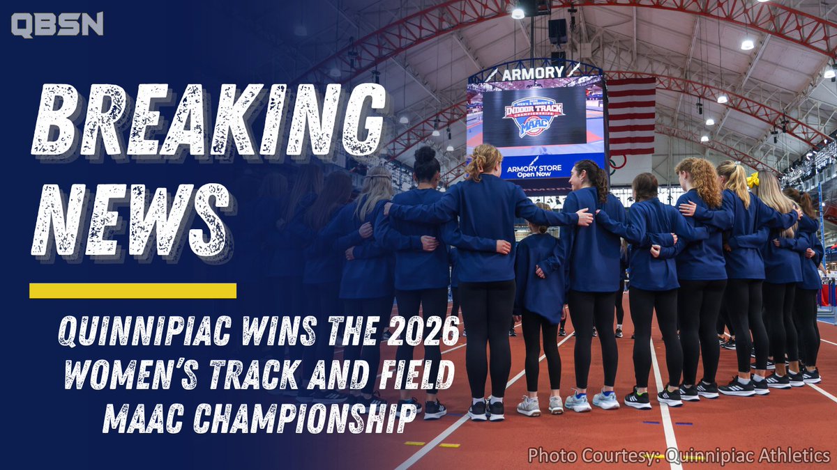 QBSN's tweet photo. WT&F: For the first time in program history @QU_TFXC has won the Women's Track and Field MAAC Championship.
The Bobcats scored a total of 173.5 beating out the next highest competitor by 75 points.
#MAACTF https://t.co/6cJysjNvS3