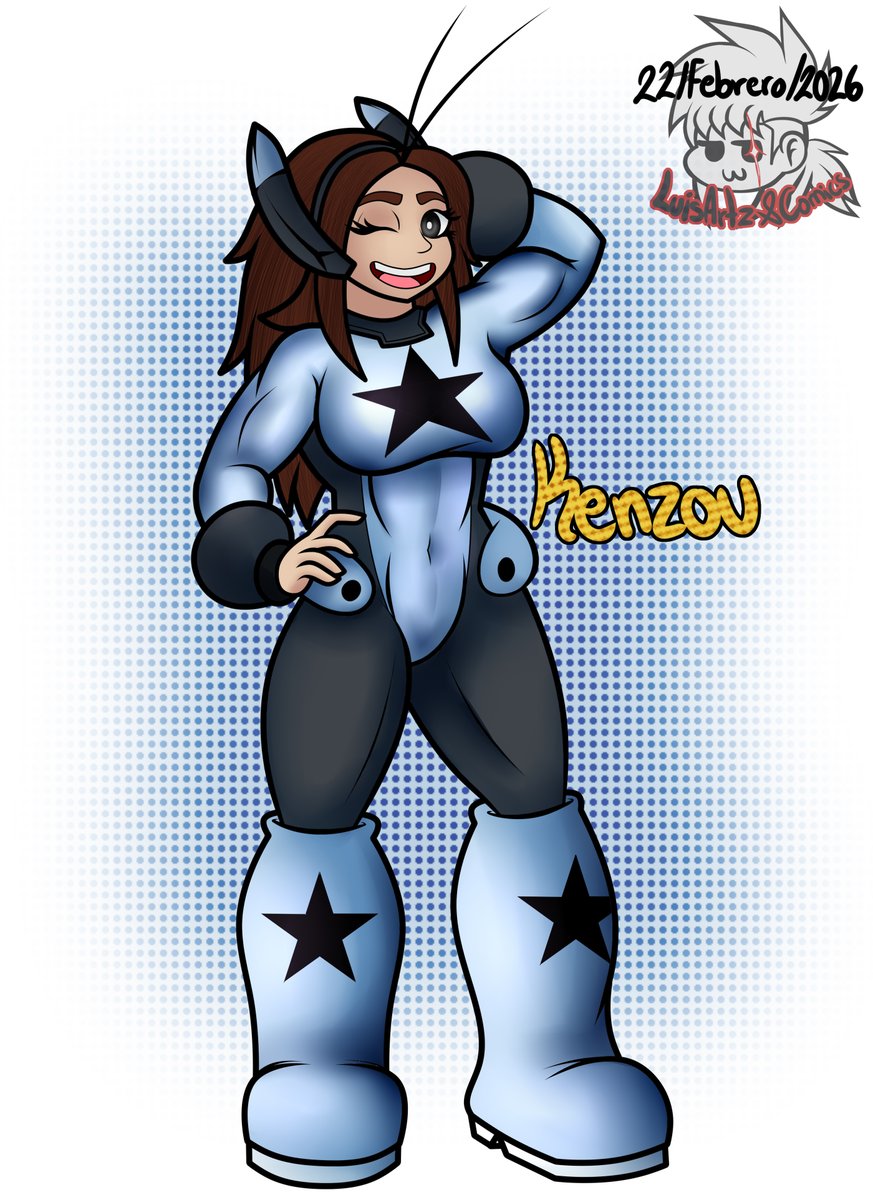 Commission for <a href="/Mafia_Mom_/">Mafia Mom</a>  of <a href="/Kirbyypie/">Kenzou</a> ´s OC in a hero costume based on Ochaco Uraraka´s Hero Costume :3
.
.
.
.
#art #digitalart #drawing #digitaldrawing