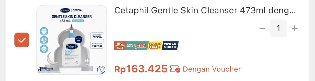 CETAPHIL PROMO LAGI😭🙏🏻

nangiss bgt face wash gentongnya jadi under 200👊🏻