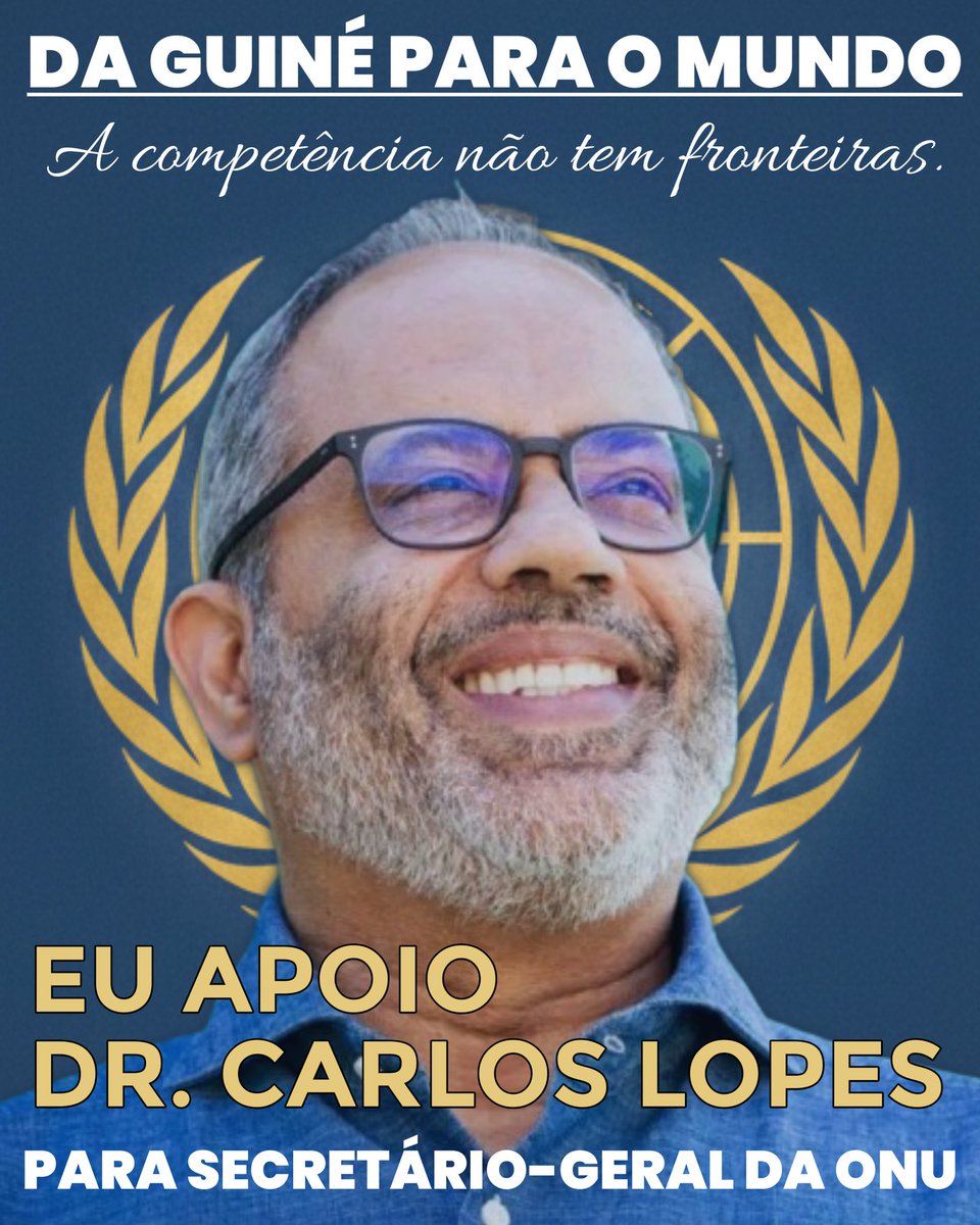 Num momento em que o sistema multilateral carece de reinvenção, a liderança da ONU exige visão estratégica e legado transformador. Pelo seu contributo ao pensamento africano e competência comprovada, apoio o Prof. Carlos Lopes a SG: uma autoridade moral para o futuro do mundo.