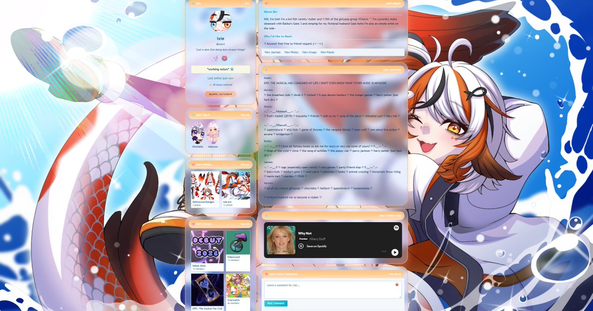 Ixie 🫧🪷【VCharm】☆ Vtuber/Artist - COMMS OPEN! tweet media