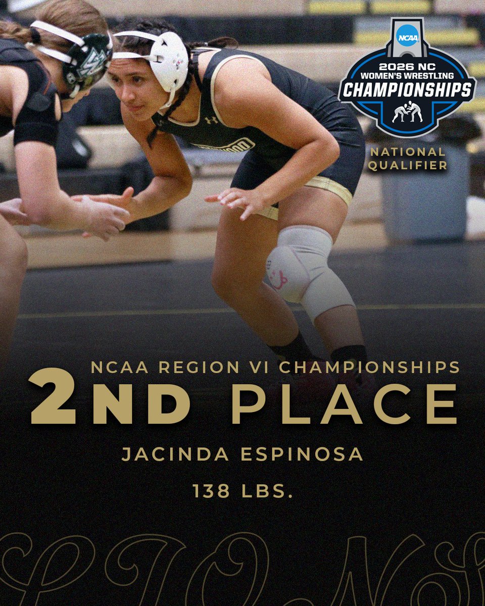LUWWrestling's tweet photo. Jacinda Espinosa takes second place at the NCAA Region VI Championships to become Lindenwood's first national qualifier‼️🥈 

#TheHuntBegins https://t.co/yUuFX1ZJGB