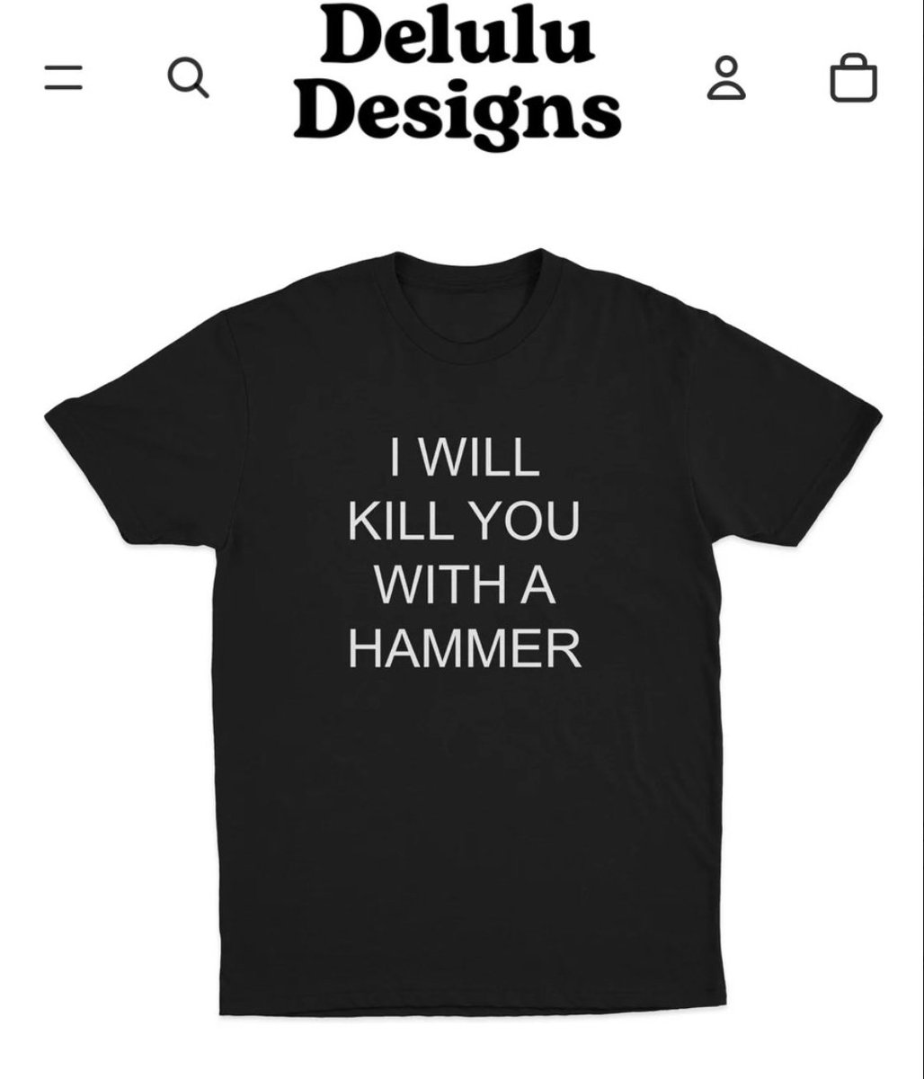 Sally Challen in fact murdered her estranged husband with a hammer. Misandrist RadFems Julie Bindel and Harriet Wistrich campaigned successfully to make Sally a national hero.

Here's a feminist T-shirt celebrating murdering men. 
Made by insane feminist company Delulu Designs.