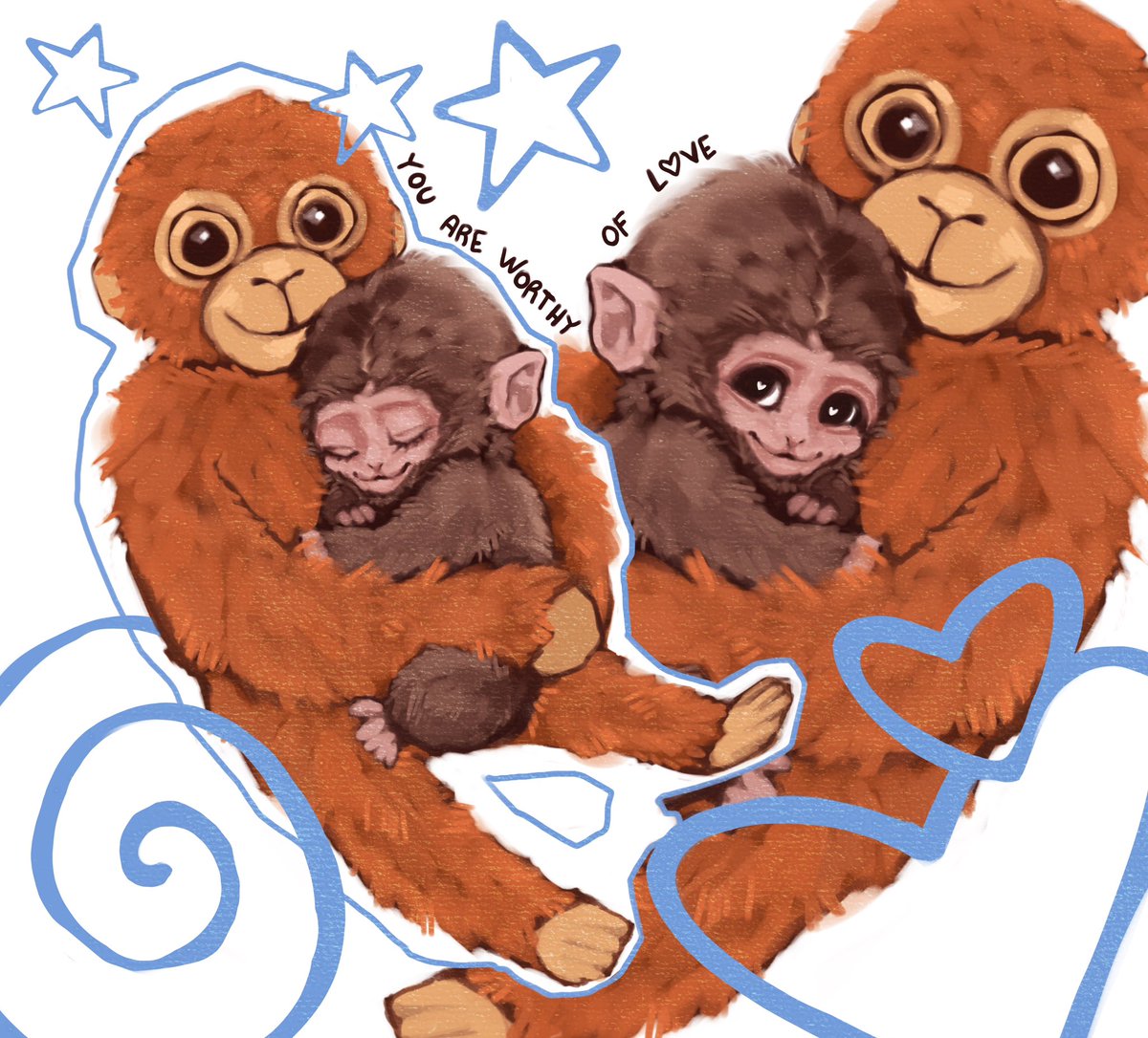 lovelytaeyu's tweet image. we all love punch 🤲🏻💗🐒

#PUNCH #procreateart