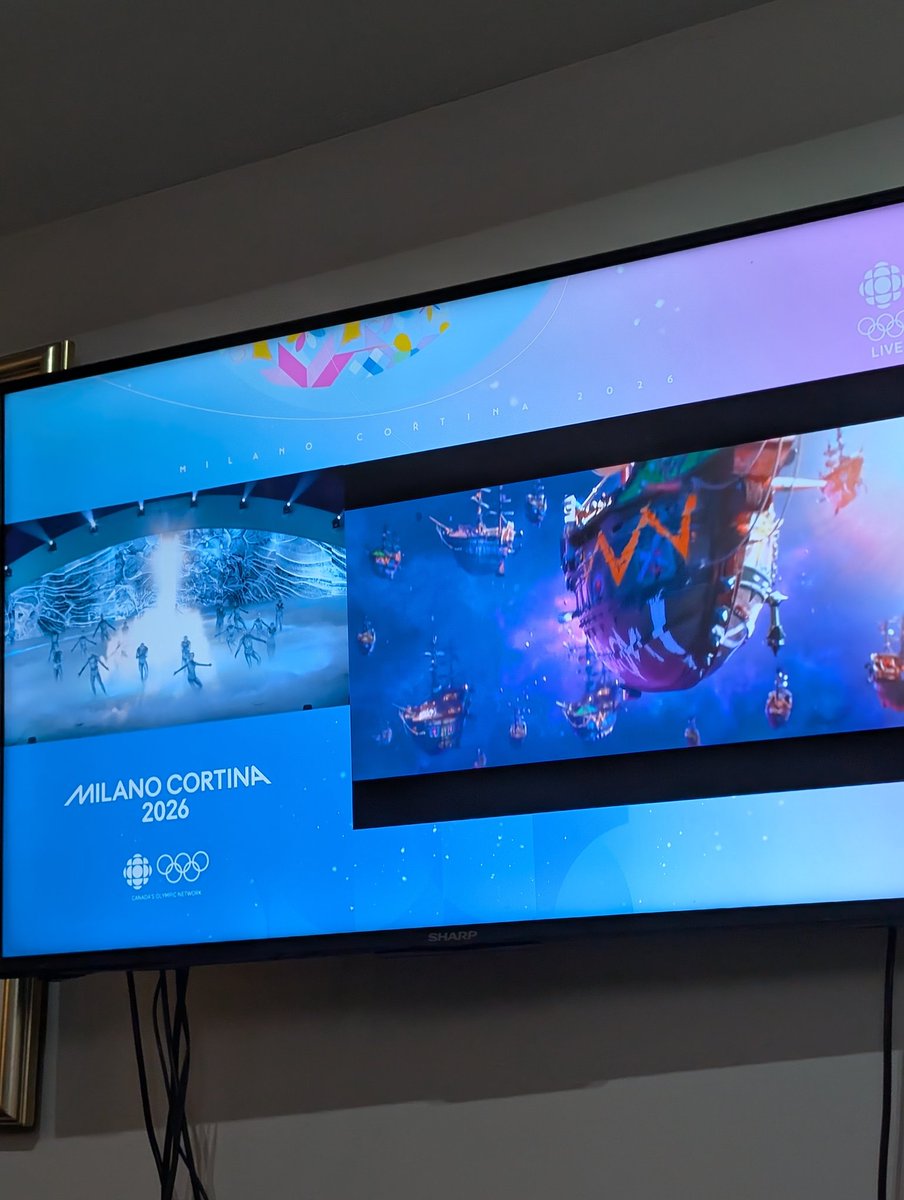 Drasell_'s tweet photo. @CBC hey Thanks for making the Olympics free to all for 2026, it's been a blast but You've dropped the ball when it comes to the opening and closing ceremonies with this stupid AD sizing, give me a little muted ad while the performance is on going! https://t.co/sJAraMIkbg
