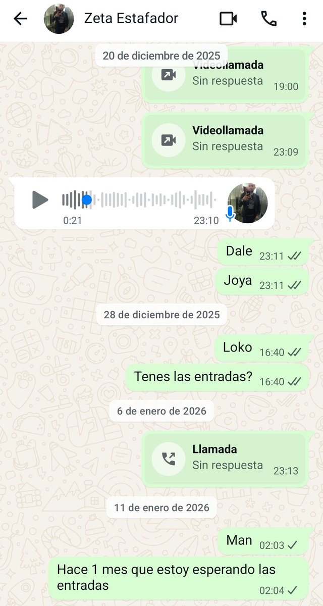 Este es Dante Nahuel "Zeta" Cáceres Morovic, lo conocí en un evento y me estafó 200 lucas que le di por unas entradas para el recital de AC/DC que nunca entregó

No creí q sería tan boludo como para quemarse por tan poca plata, pero lo hizo igual

Difundan la cara de este sorete