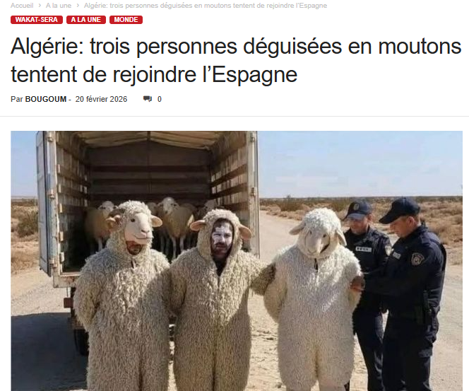 <a href="/ALmazroae48/">🌙 المزروعي⭐🌙 🇦🇪</a> مضلل:

ليسوا يمنيين

الجزائر: القبض علي ثلاثة أشخاص متنكرين في زي خراف يحاولون الوصول إلى إسبانيا