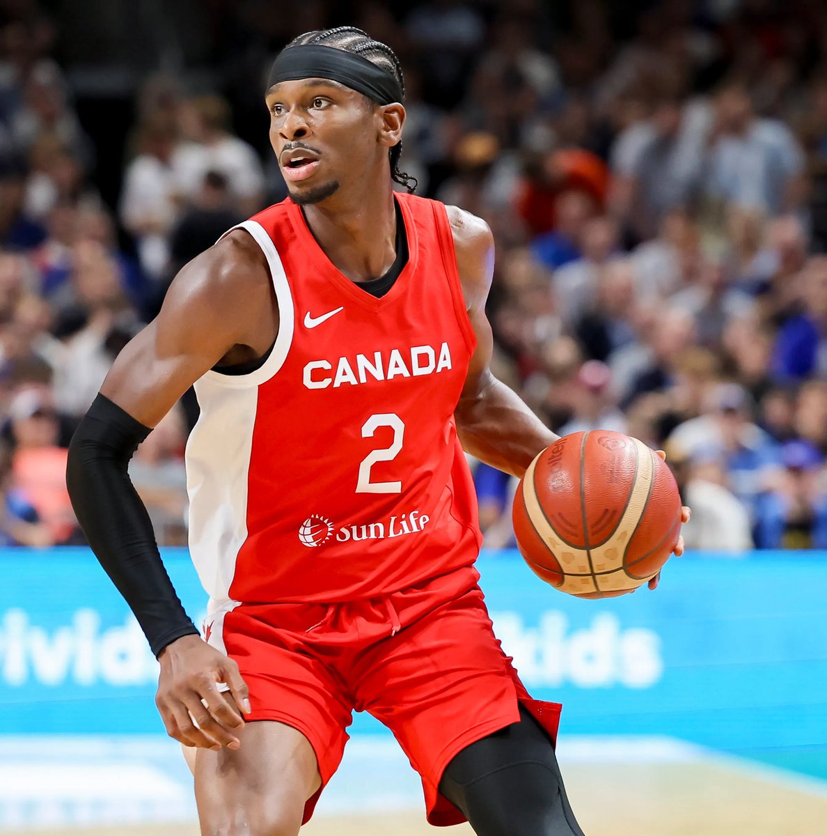 Tough, tough loss for 🇨🇦 today.  The best revenge is this guy playing his brains out at #la2028 and  <a href="/CanBball/">Canada Basketball</a> winning the gold medal.