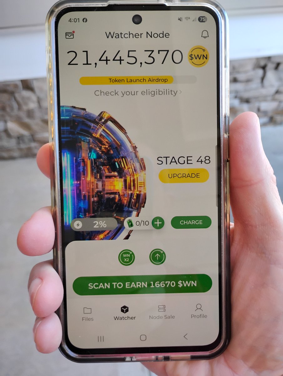 Marcovian04's tweet photo. #WatchersEverywhere hashtag, tag @DeNetPro, Statham, GA, USA.  My current goal is to get to Watcher Node stage 30.  I'm earning passive crypto on my phone! Wanna join?  
Download the app: https://t.co/FTZWBd7jo9   and get 1000 $WN Bonus to start. https://t.co/6M954FnI2t