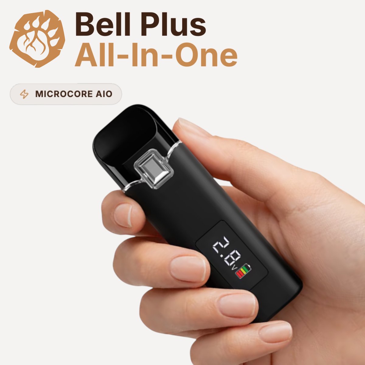 BearRootz's tweet photo. Elevate every draw with sleek design + variable voltage. Bell Plus brings flavor and control to the next level. 🔋💨
https://t.co/8l6JCgsBww https://t.co/FqQ55lR5oK