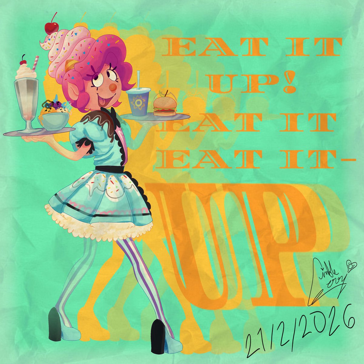 EAT IT UP 🍝
#WelcomeHome #welcomehomeAU #juliejoyful #welcomhomejuliejoyful #mlp #pinkiepie #whtwt #fanart 
Job 7:4 NIV
When I lie down I think, ‘How long before I get up?’ The night drags on, and I toss and turn until dawn.