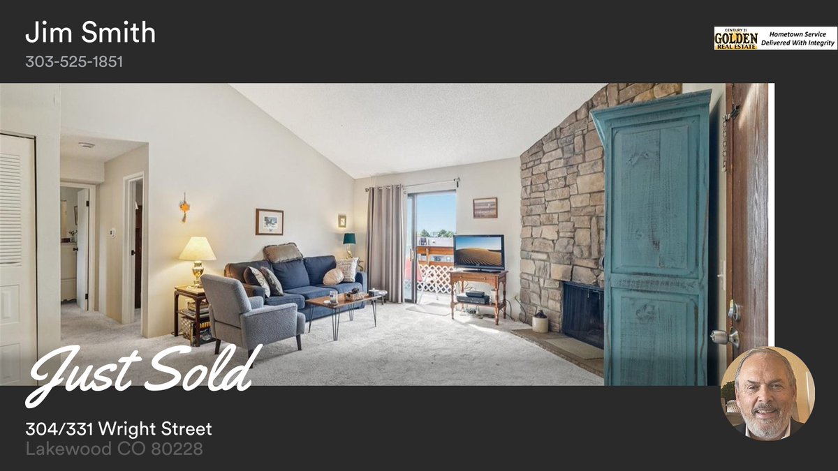 jimsmith145's tweet photo. 🛌 2 🛀 2 🚘 2
📍 304/331 Wright Street, Lakewood, CO, 80228

My latest sale on RateMyAgent.
Colorado Employing Broker 40026879
https://t.co/6AZWJftXlR

...
#ratemyagent #realestate #CENTURY__Golden_Real_Estate https://t.co/mXGzrXxnws