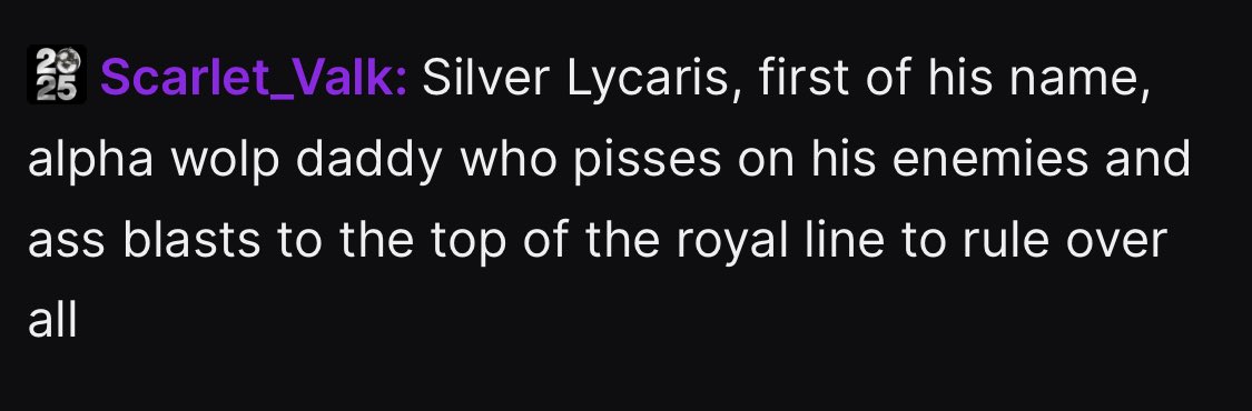 In case you are wondering how <a href="/SilverLycaris/">Silver Lycaris🐺✨</a> streams go 🤣🤣