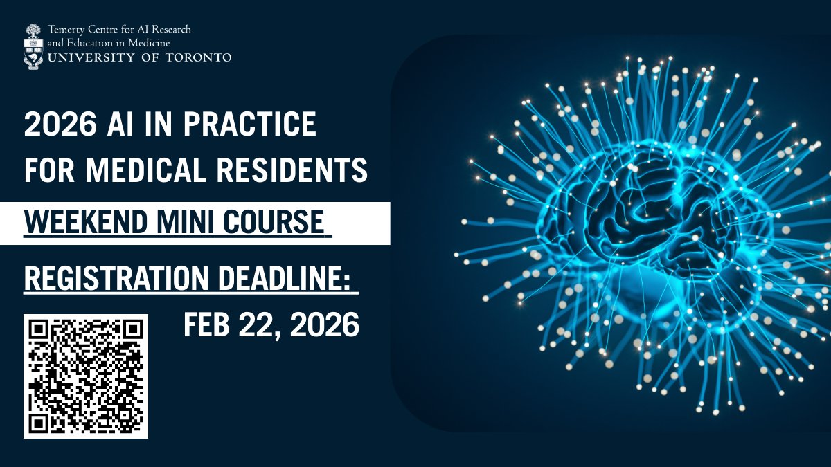 Temerty Centre for AI in Medicine (T-CAIREM) tweet media