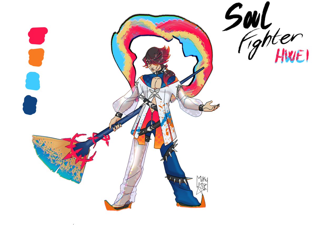 Made a Soul Fighter skin for Hwei as a design practice! ✨