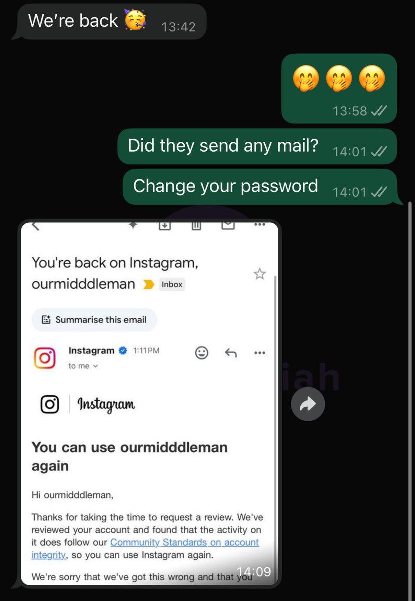 alontechx's tweet image. Don’t panic if you’ve been disabled or suspended just act fast.
Reply or DM your issue 👇
I’ll guide you step-by-step to recover your account safely.
@facebook @instagram
@x @meta @Google #CyberSecurity #HackHelp #OnlineSafety #accountrecovery #Instagram #Facebook #x #help #lock