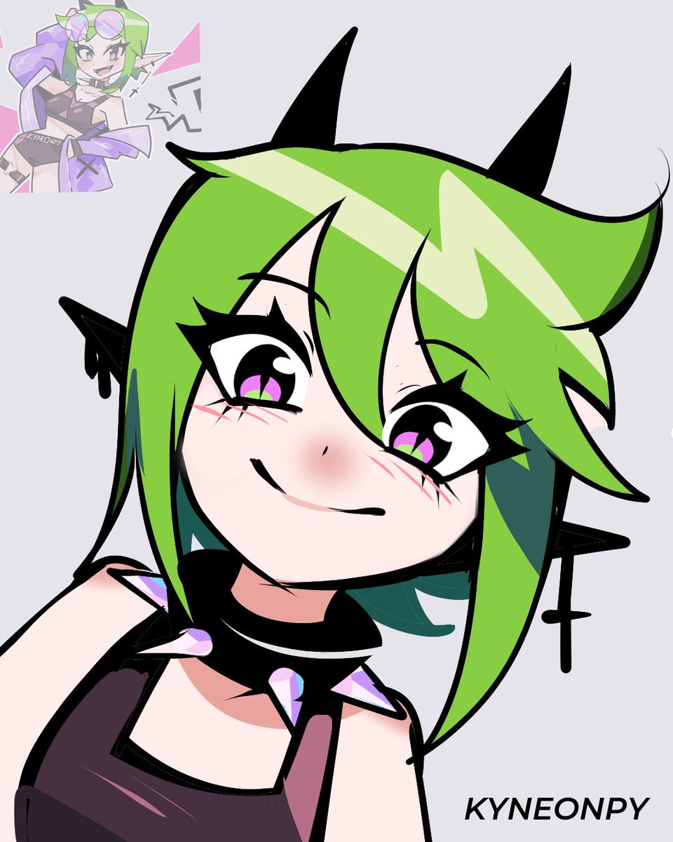 Matcha is happy to see you!  ✨ 
#oc #draw #commission