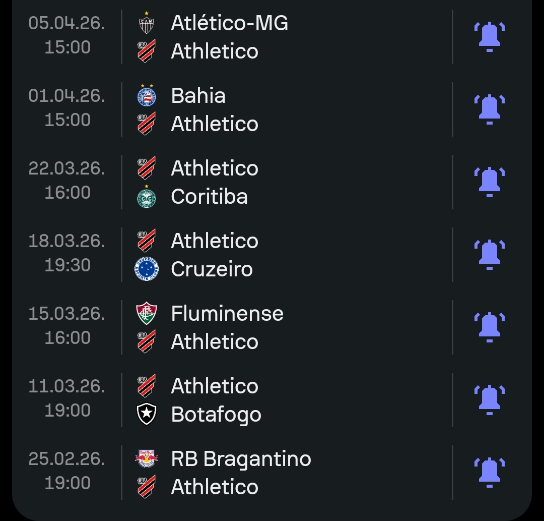 9 DIAS PRA JANELA FECHAR. 

Sequência dificílima, sem contratar o Athletico NÃO PERMANECE NA SÉRIE A. 

O elenco é insuficiente!