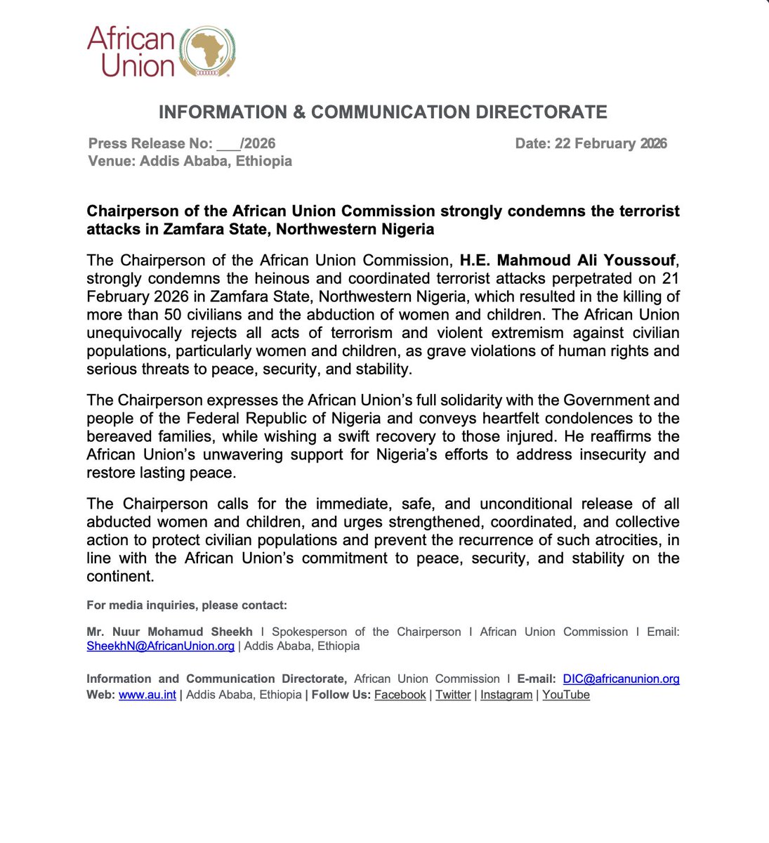 African Union tweet media