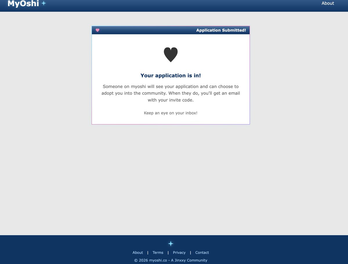 I'm seeing so many mutuals and vtubers talk about myoshi.co and decided I wanted to join to. 

Can someone please adopt me? 
You shall forever have my loyalty.